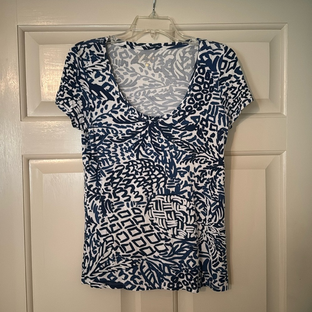 Lily Pulitzer Navy V-Neck